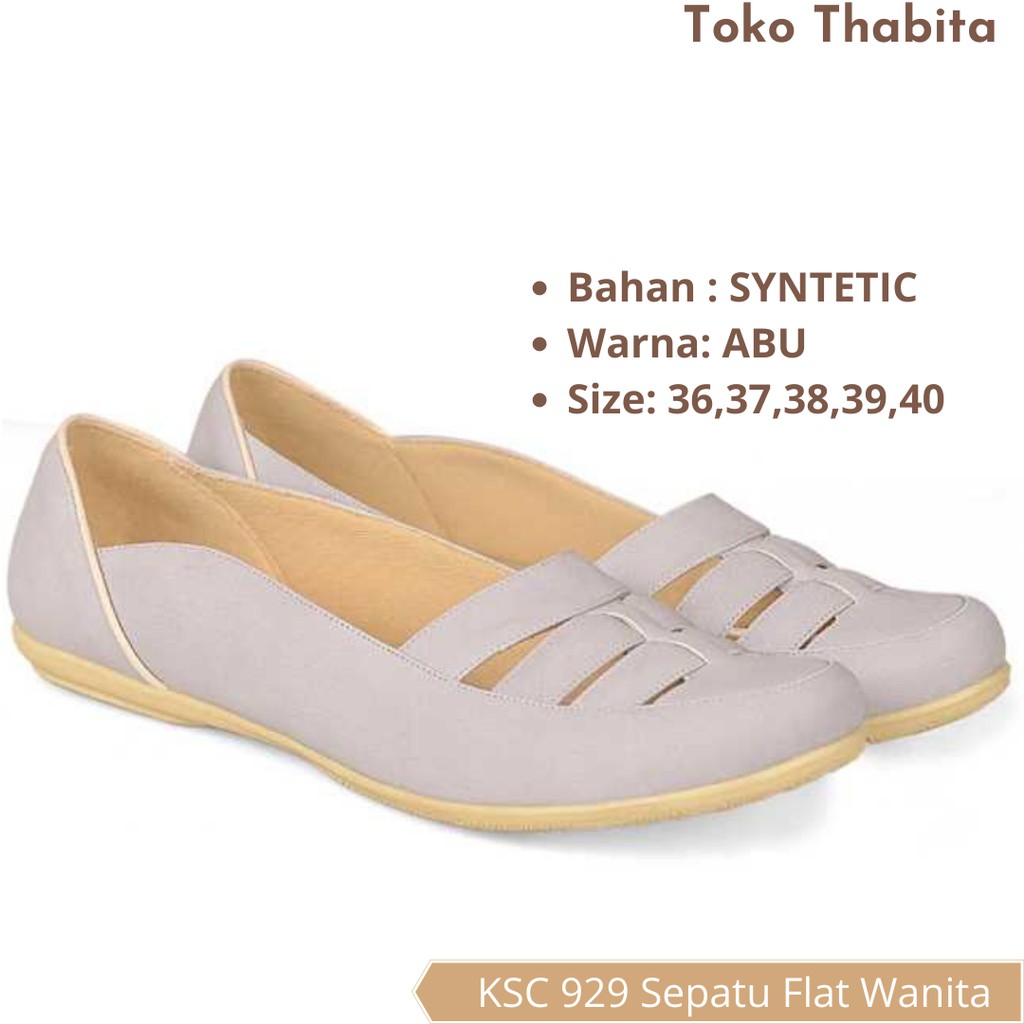 Flat Shoes Sepatu Wanita Casual Kulit Sintetis Ori CBR 6