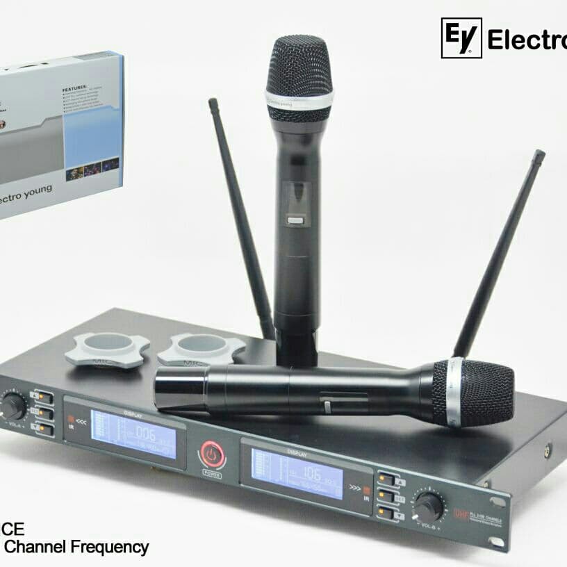 Best Promo Mic Wireless Electro Young EYM VOICE uhf 200channel Frequency