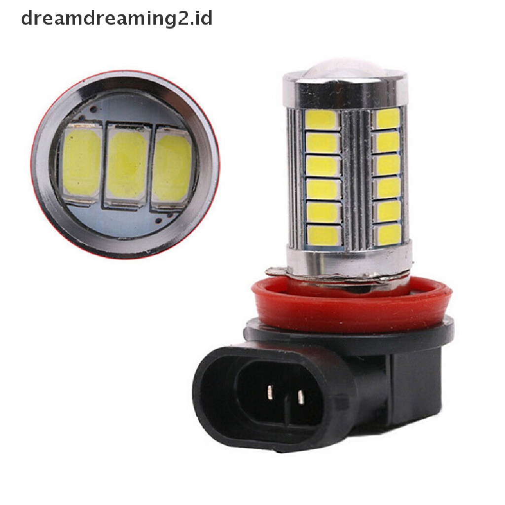 (Hot Style You Like) 1pc Lampu Kabut Depan Mobil Super Terang H8 / H11 33-led Warna Putih