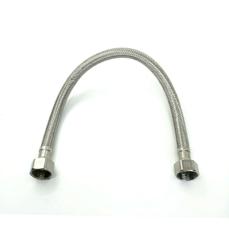 Selang fleksibel anyam stainless panjang 30 cm / selang air wastafel bahan stainless