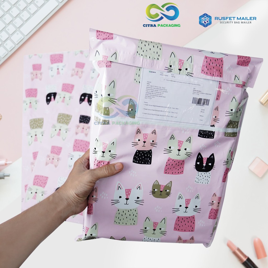 

SATUAN - STARING CAT PLASTIK POLYMAILER PACKING ONLINE SHOP