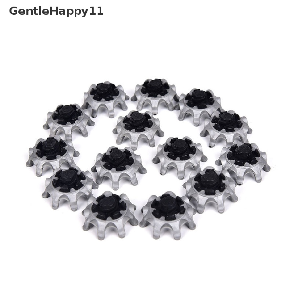 Gentlehappy 14 Pcs Sepatu Golf Spike Soft Spikes Fast Twist Studs Shoe Spikes Set Pengganti