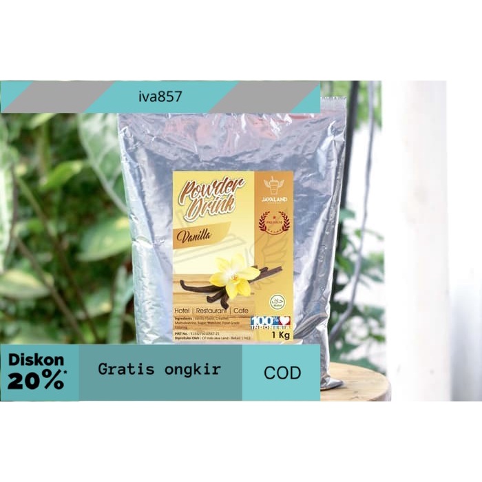 

PROMO Bubuk Minuman Premium Rasa Vanilla 1kg GRATIS ONGKIR