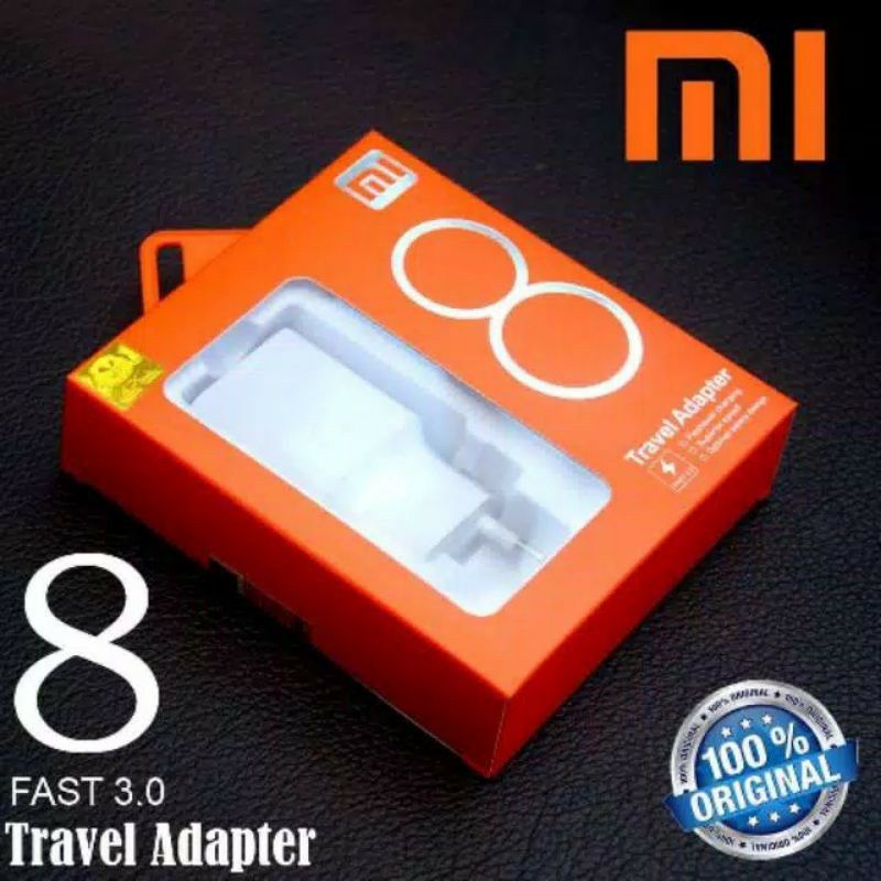 TC CHARGER XIAOMI MI8 MICRO USB ORIGINAL 100% QUALCOM 3.0 FAST CHARGING