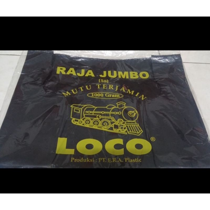 Plastik kresek hitam tebal jumbo/kantong kresek hitam tebal jumbo 50