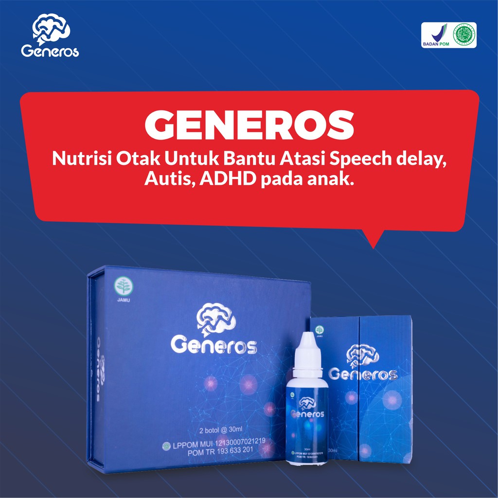 VITAMIN GENEROS SPEECH DELAY AUTIS AUTISME HIPERAKTIF TERLAMBAT BICARA VITAMIN
