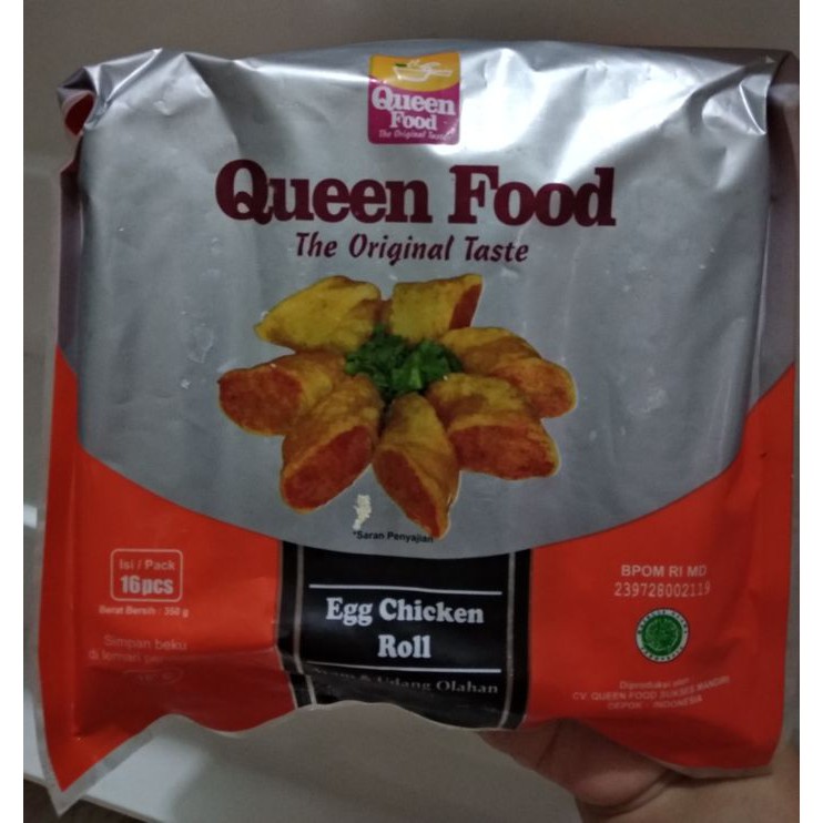 

EGG CHICKEN ROLL QUEENFOOD 16PCS