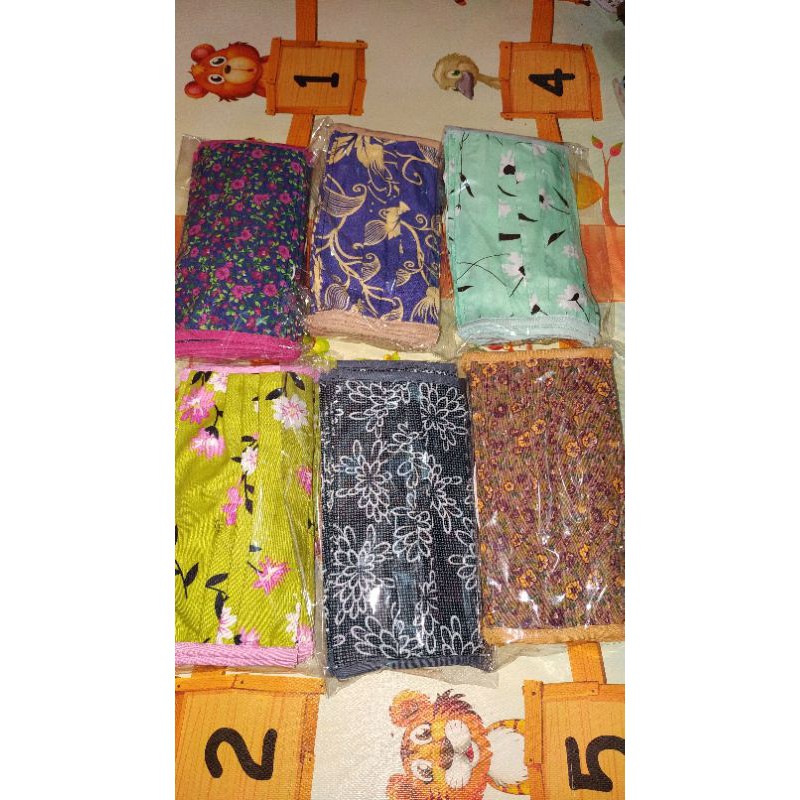 Masker karet hijab motif lusinan