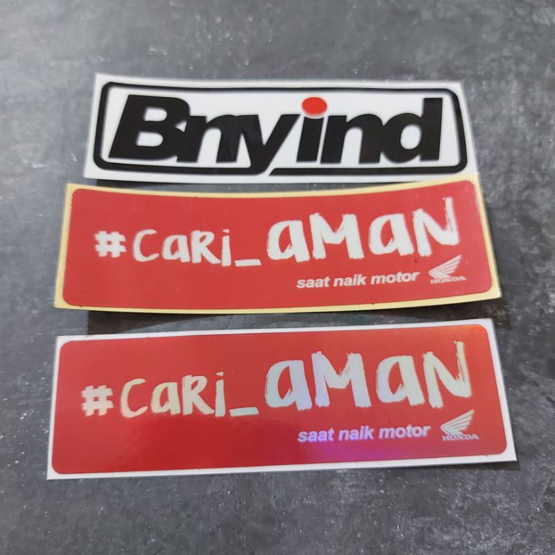 STICKER CARI AMAN SAAT NAIK MOTOR HONDA PRINCUTT