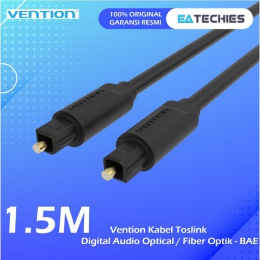 [1.5M] Vention Kabel Toslink Digital Audio Optical / Fiber Optik - BAE