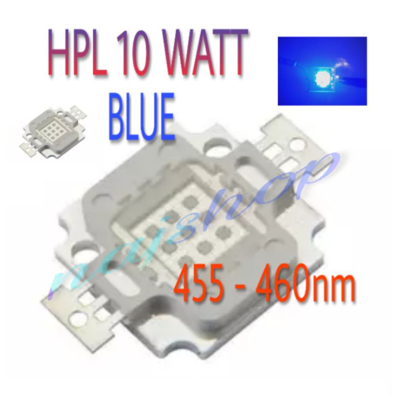 LAMPU LED HPL 10 WATT BLUE/BIRU SUPER BRIGHT