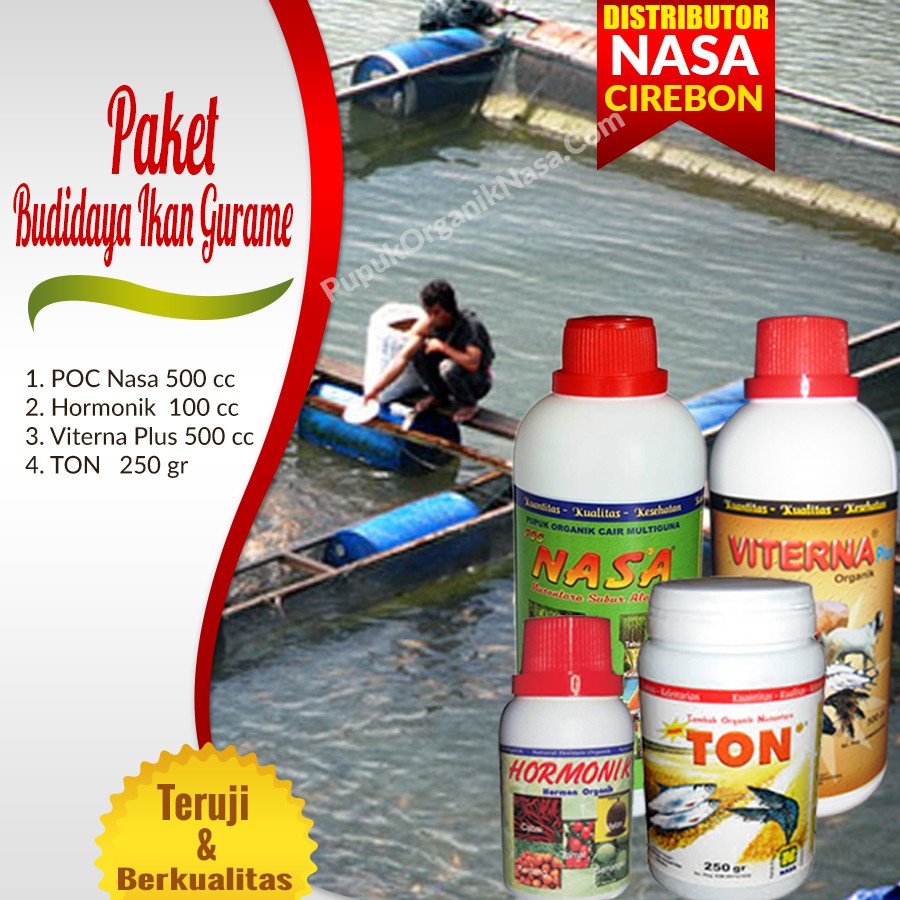 

Paket Budidaya Ikan Bawal ( POC NASA HORMONIK TON VITERNA )