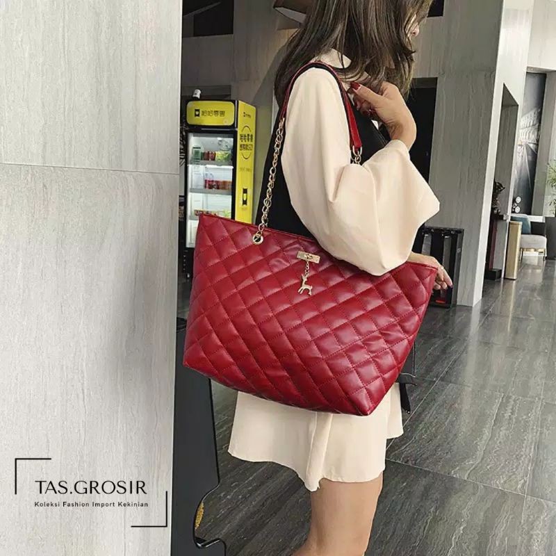[COD] LB - Best seller tas bahu import ukuran besar bahan kulit 069