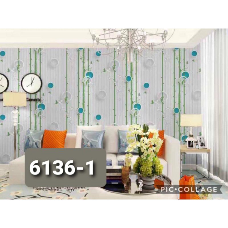 Wallsticker/wallpaper sticker/wallpaper/wallsticker murah/sticker 3D/wall sticker 3D/sticker dinding-3D bulat kecil biru