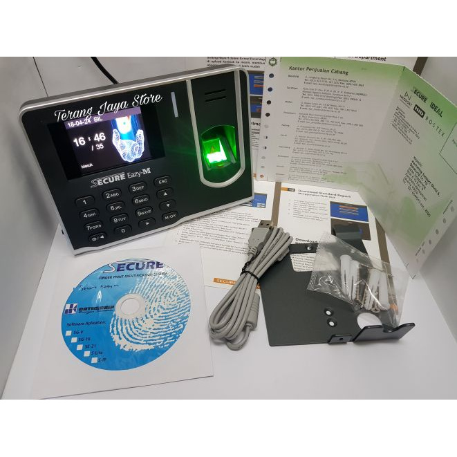 

A81Duya Mesin Absen Sidikjari Secure Eazy-M Fingerprint Scanner Izzy Eazy As71S0D