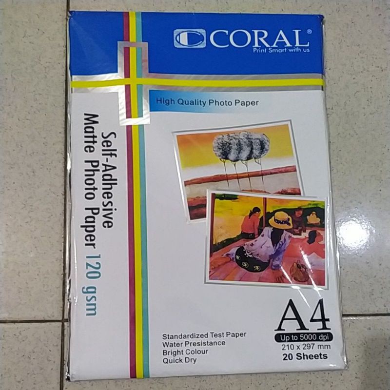 

kertas Sticker Glossy A4 Murah