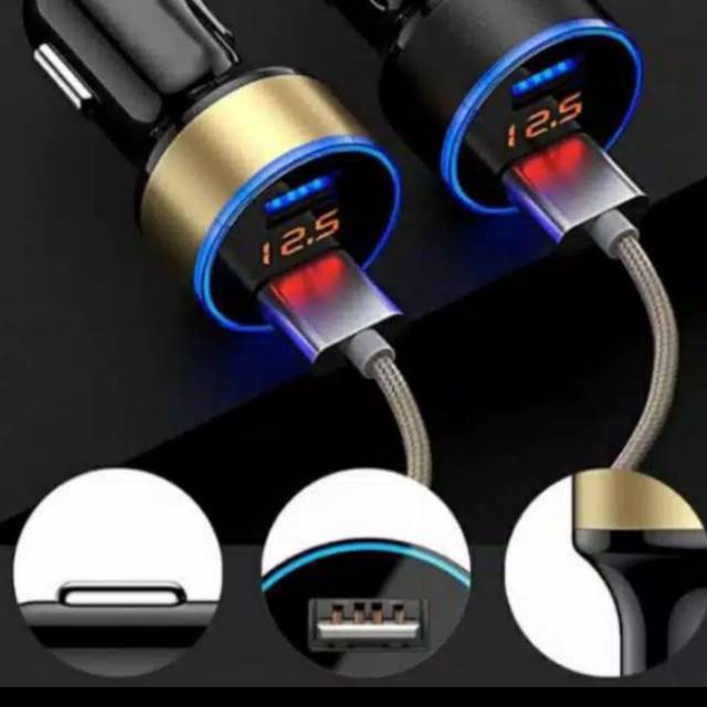 CHARGER motor USB mobil  HP 2in1 SUZUKI NEX HONDA SCOOPY YAMAHA FREEGO LEXI SATRIA AEROX PCX fast