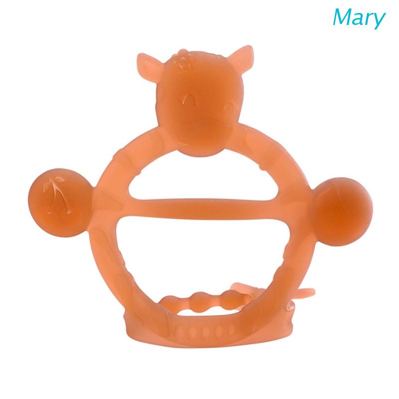 Mary Mainan Teether Bayi Baru Lahir 3D Bahan Silikon Bebas BPA