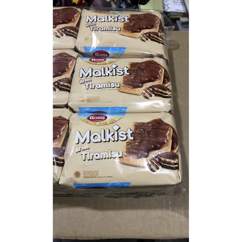 

ROMA MALKIST KRIM TIRAMISU 120G 120GR 120 G GR KOTAK DUS PAK PACK