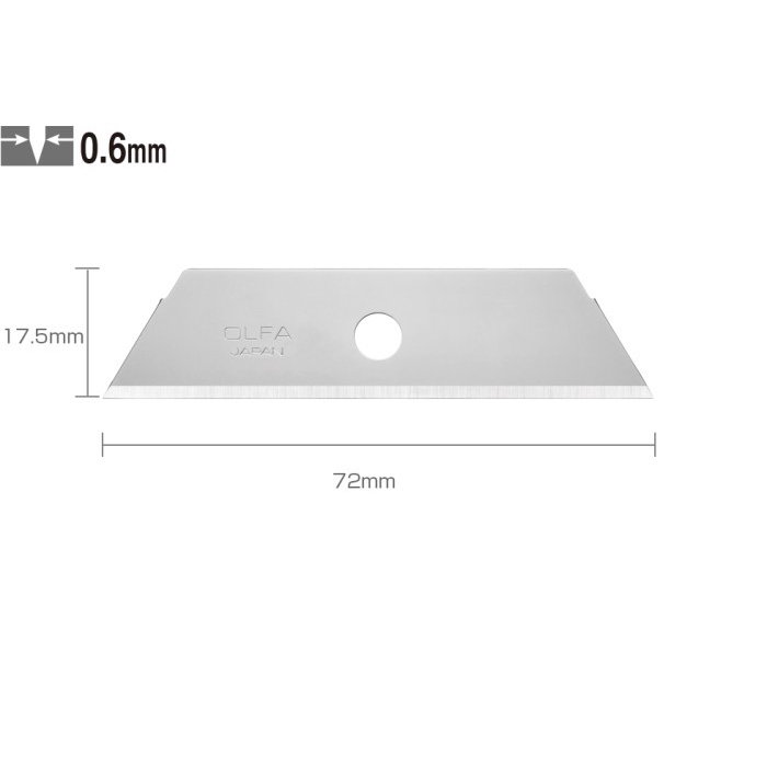 

Refill Cutter Safety Spare Blade for Safety Knives SKB-2/5B Olfa