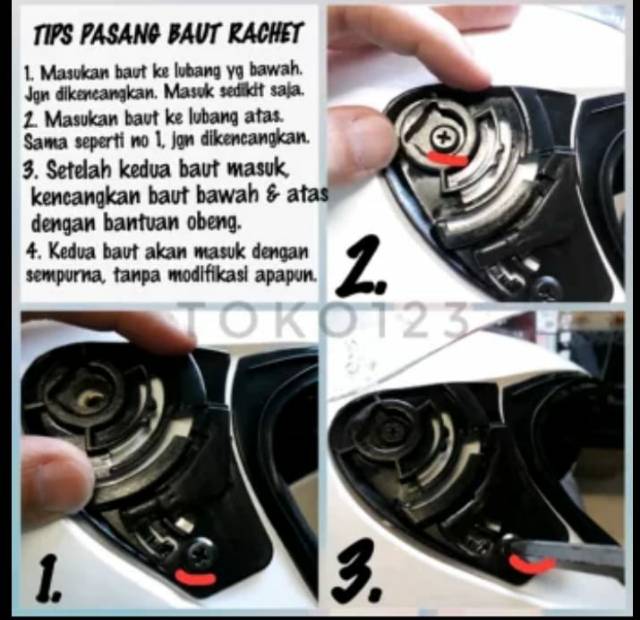 Paket komplit busa fullset ink centro + helm kaca visor anti UV kualitas biji kaca bukan ori