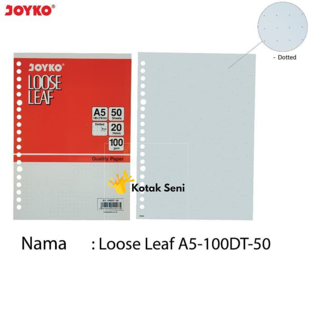 

JOYKO LOOSE LEAF A5-100DT (50S) DOTTED