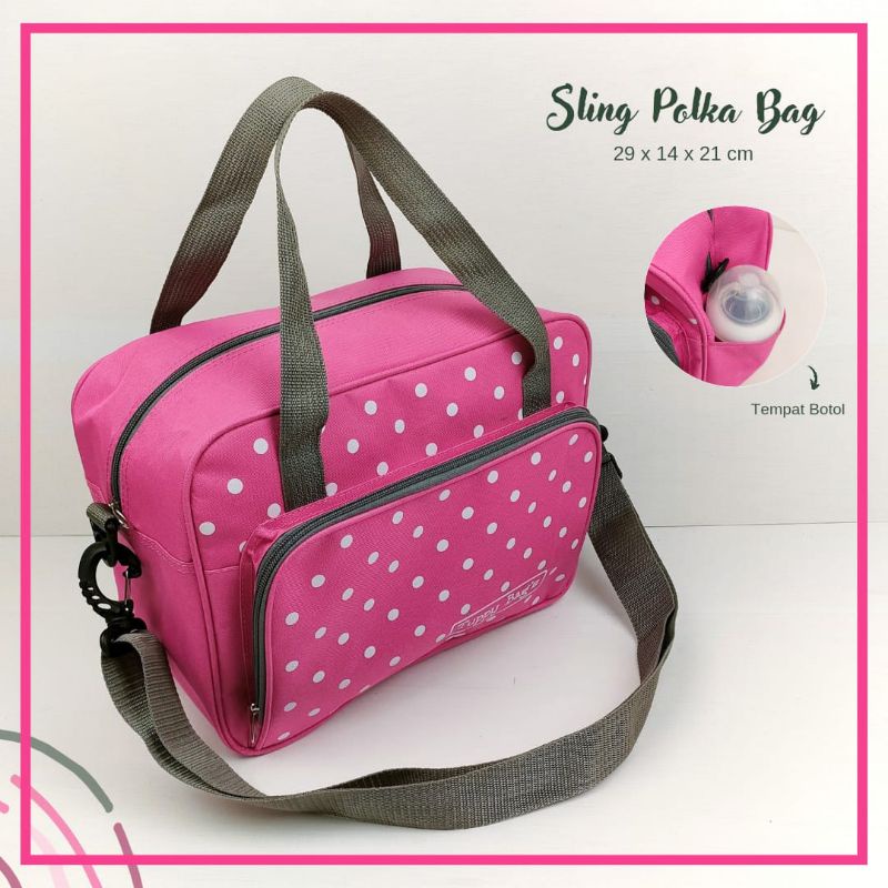 TAS POLKADOT / TAS SELEMPANG ANAK / TAS SEKOLAH ANAK