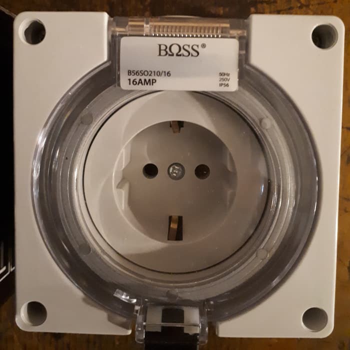 Stop Kontak Weatherproof Boss IP56 . Tipe B56SO210/16S