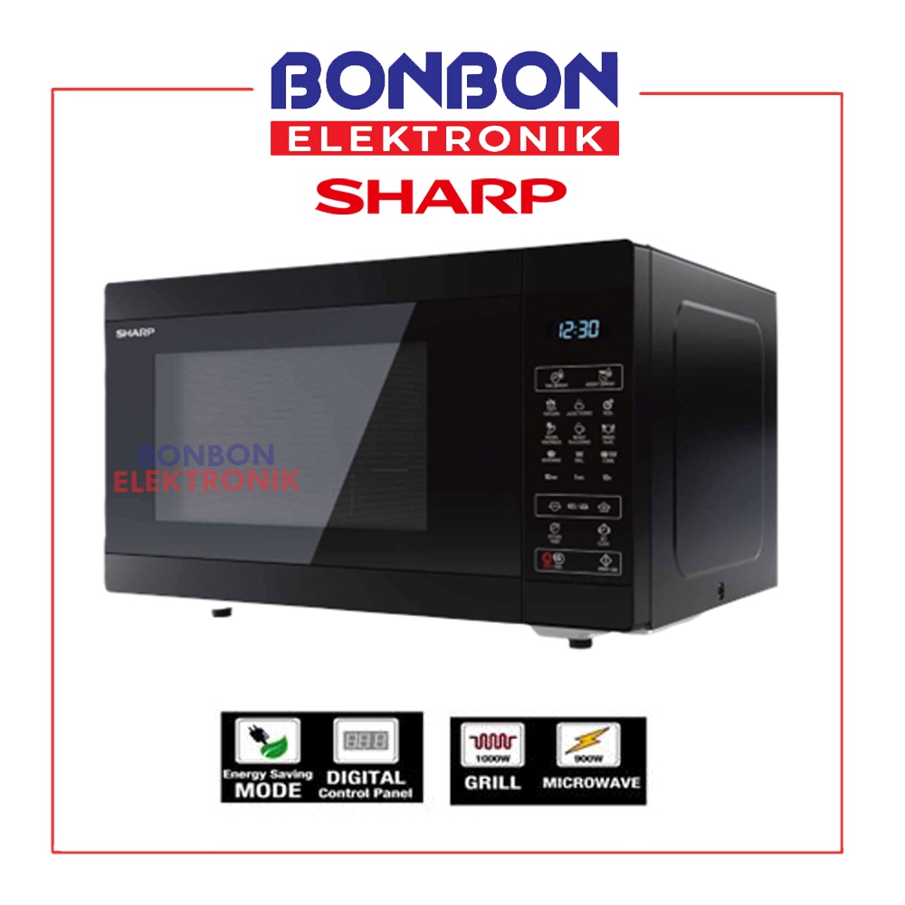 Sharp Grill Microwave R-725DA-BK 25 Liter / R 725DA BK 25L