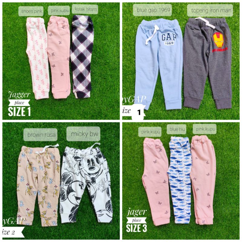 CELANA JOGGER GAP KIDS 1 - 3 ANAK LAKI LAKI DAN PEREMPUAN READY REALPICT