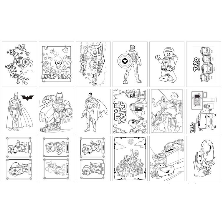 

Worksheet Lembar Mewarnai Anak Laki-laki Kertas Buku Boy Series 30 Lembar