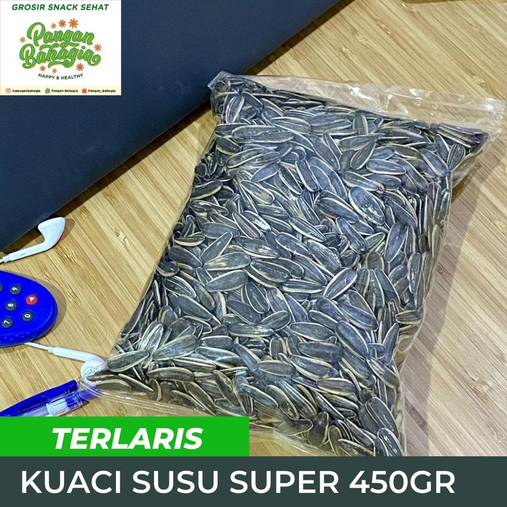 Kwaci Kuaci Bunga Matahari Super Curah rasa Susu 450gr