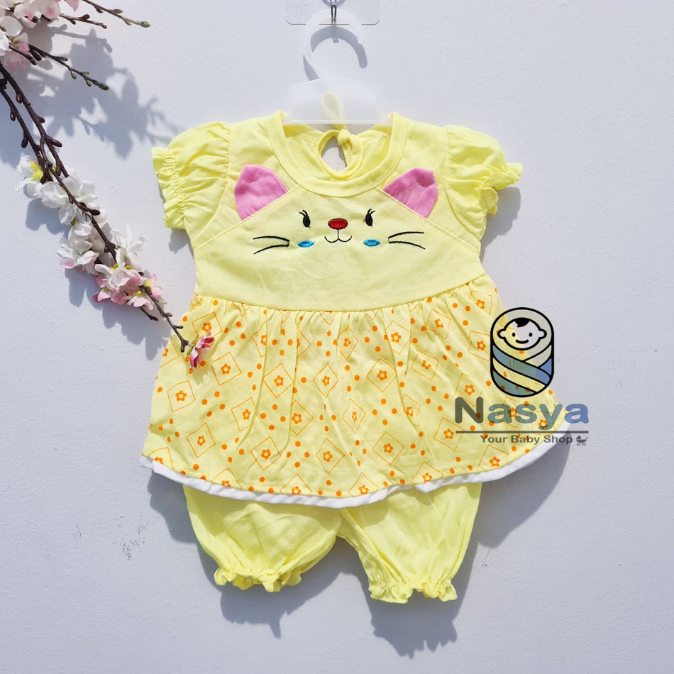 [N-007] Baju Bayi New Born Bear / Setelan sehari-hari anak perempuan (0-6 bulan)