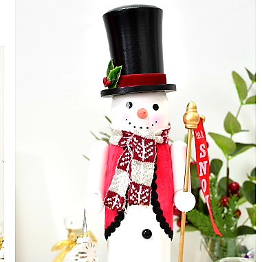 Snowman Nutcracker Kayu Dekorasi Natal Christmas Gift Kado Pajangan