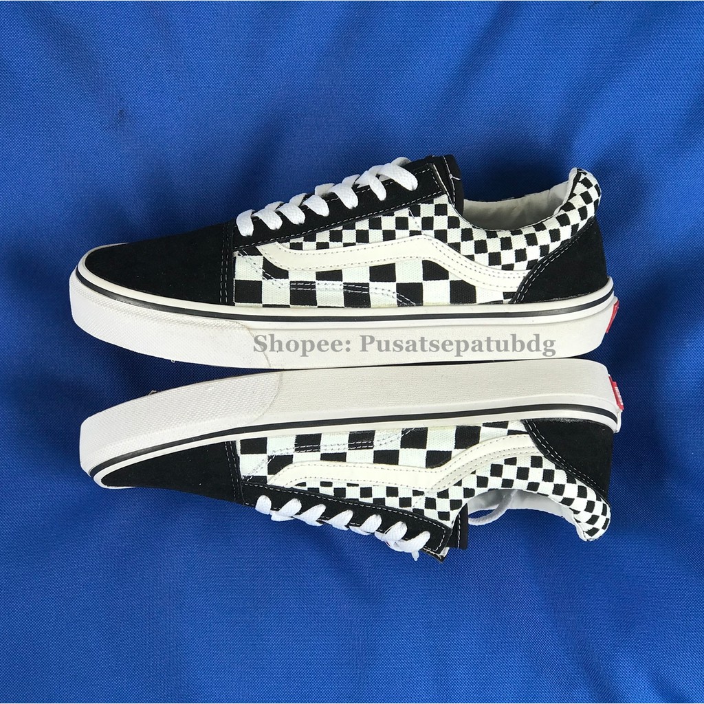 VANS OLDSKOOL CHECKERBOARD MIX BLACK WHITE