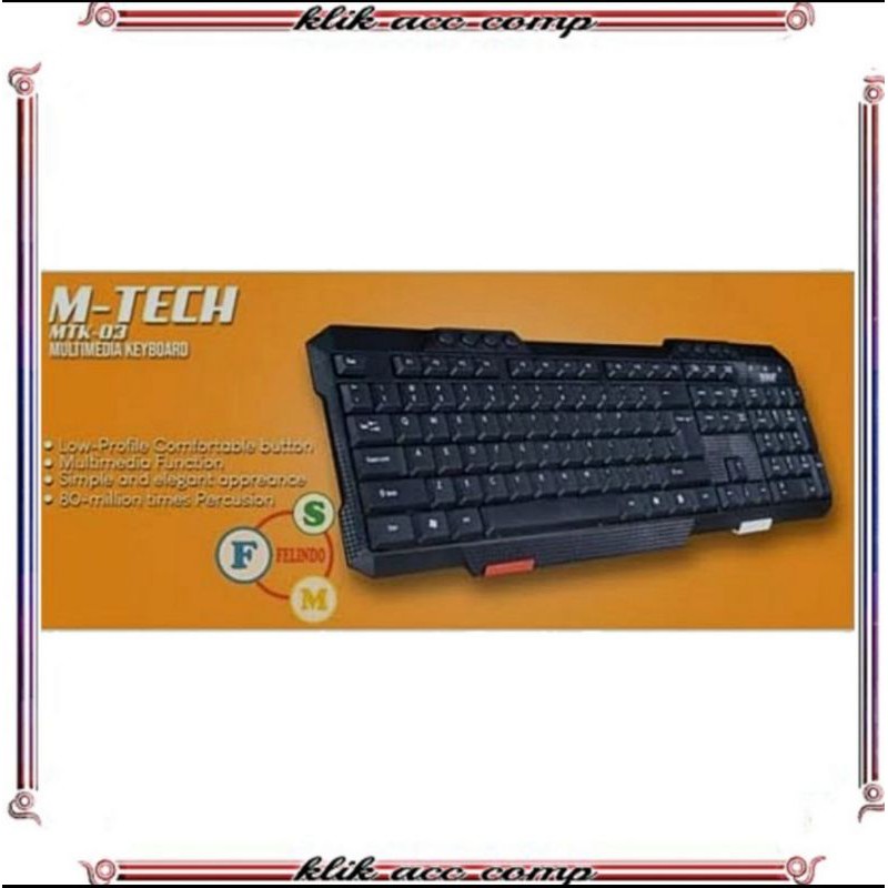 Keyboard Multimedia M-tech Mtk03 / Keyboard MTK-03