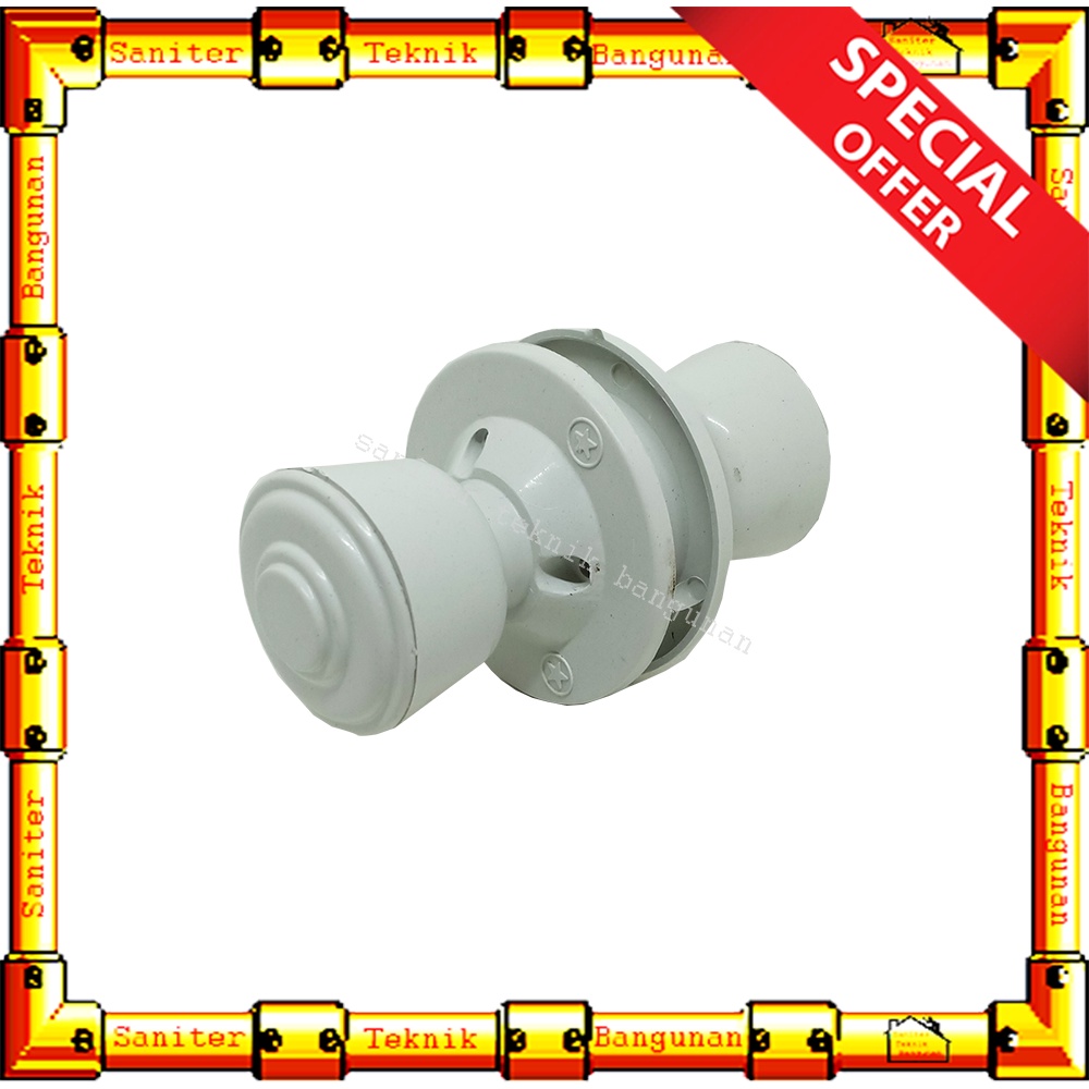 Tarikan Pintu Kamar Mandi Bulat Pvc 1 Set Gagang pintu Bulet Plastik Handle Pintu