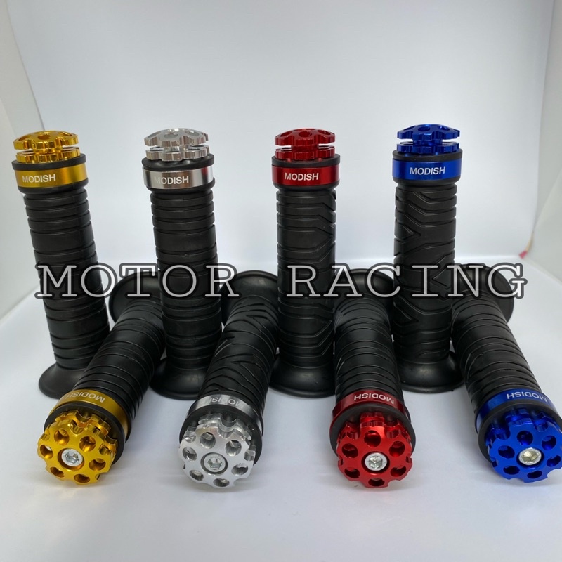 HANDGRIP GRIP KARET EMPUK + JALU STANG CNC RING BISA UNTUK SEMUA MOTOR