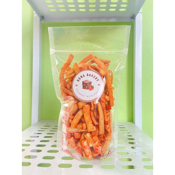 

[ 500 gram ] Grip Stik Bawang/Stik Sayur renyah,gurih 500 gram/camilan snack kiloan by bonabakery