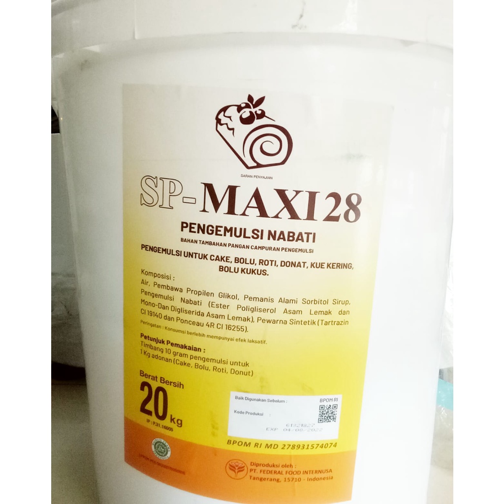 

SP MAXI 28 PENGEMBANG/PENGEMULSI 100 GR