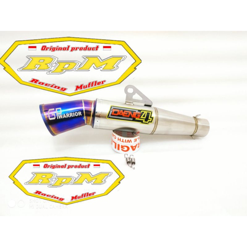 Silincer Knalpot Daeng Sai4 GP Warior - Canister Daeng Sai4 inlet 51mm