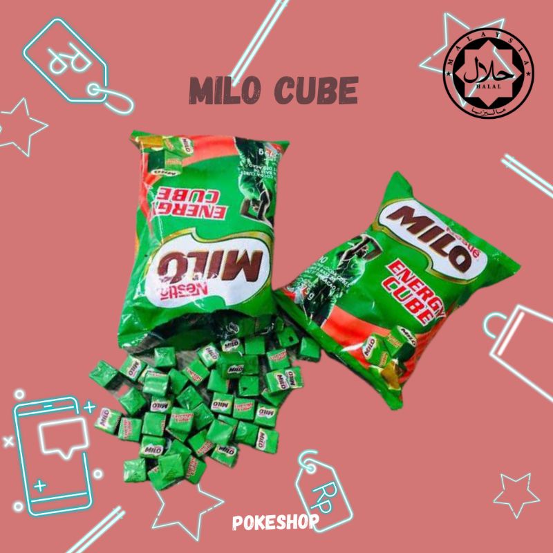 

Milo Cube - Choco Candy Malaysia - Original Pack isi 100 - Bekal Sarapan Anak