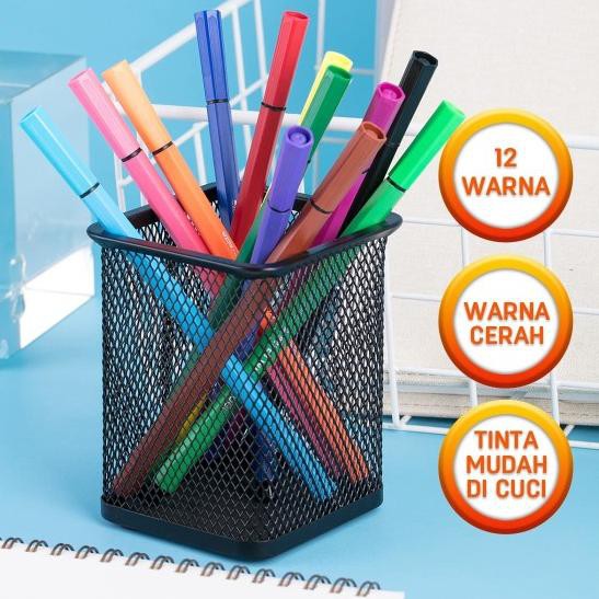 

◌ Deli Pensil Cat Air 12 Warna Super Wings Bentuk Hexagonal EC10700 ♠