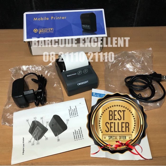 Printer Kasir Mobile Printer Bluetooth Thermal Codesoft Hp M200 HPM200