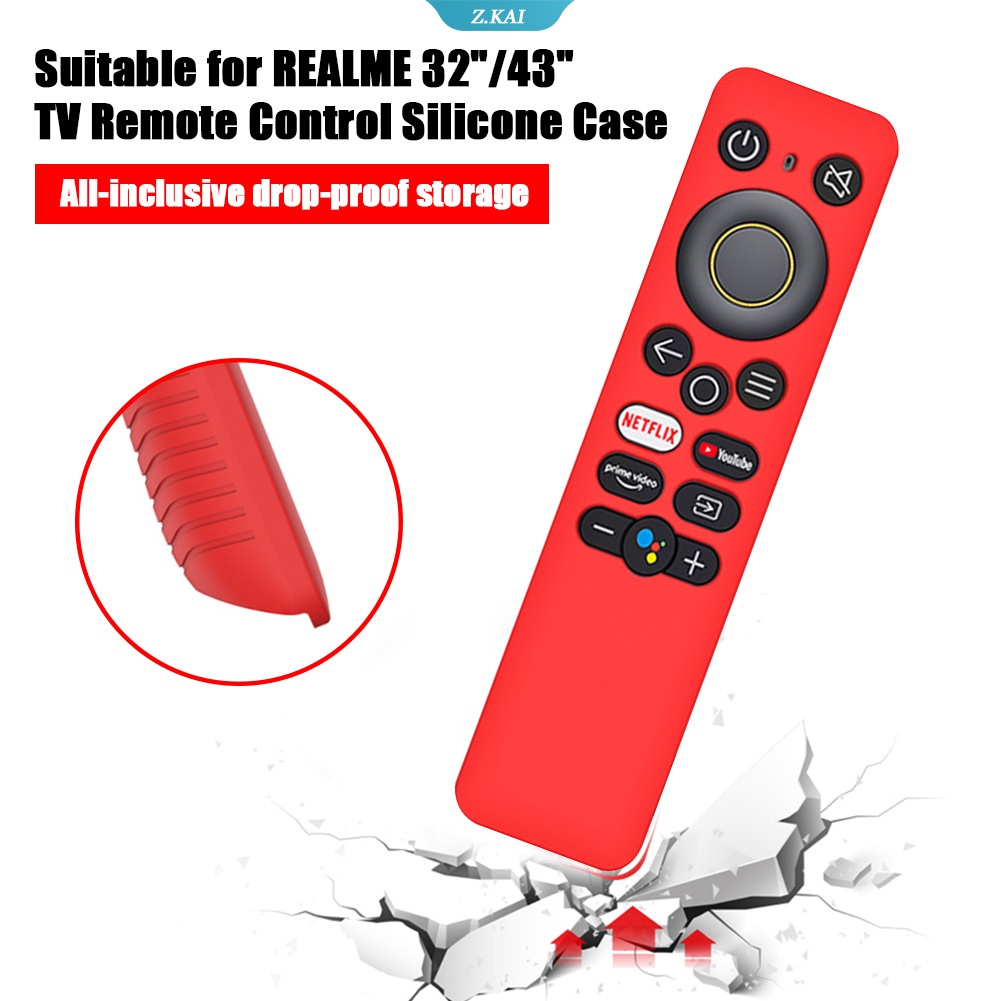 Case Pelindung Remote Control Smart TV Pengganti Bahan Silikon Untuk REALME 32 / 43 inch