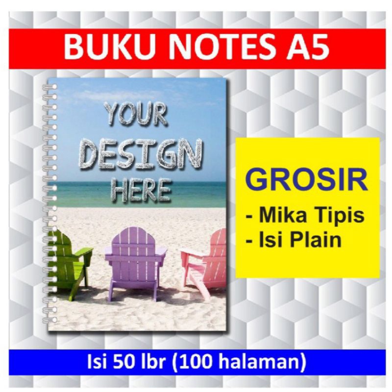 

Grosir Notes Custom A5 Mika Bening