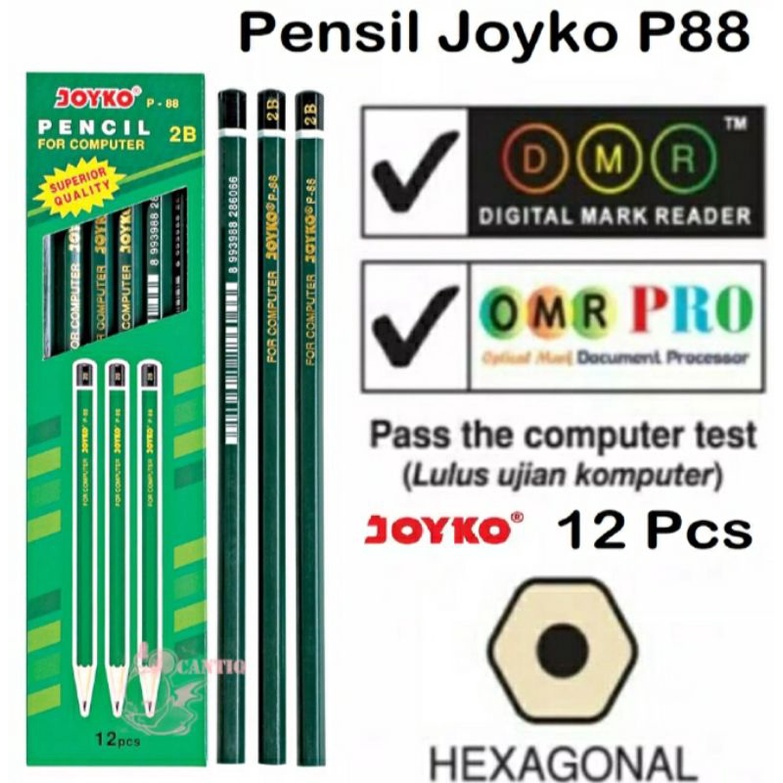 

PENSIL JOYKO 2B FOR COMPUTER P-88 ISI 12 PCS (1PAK)