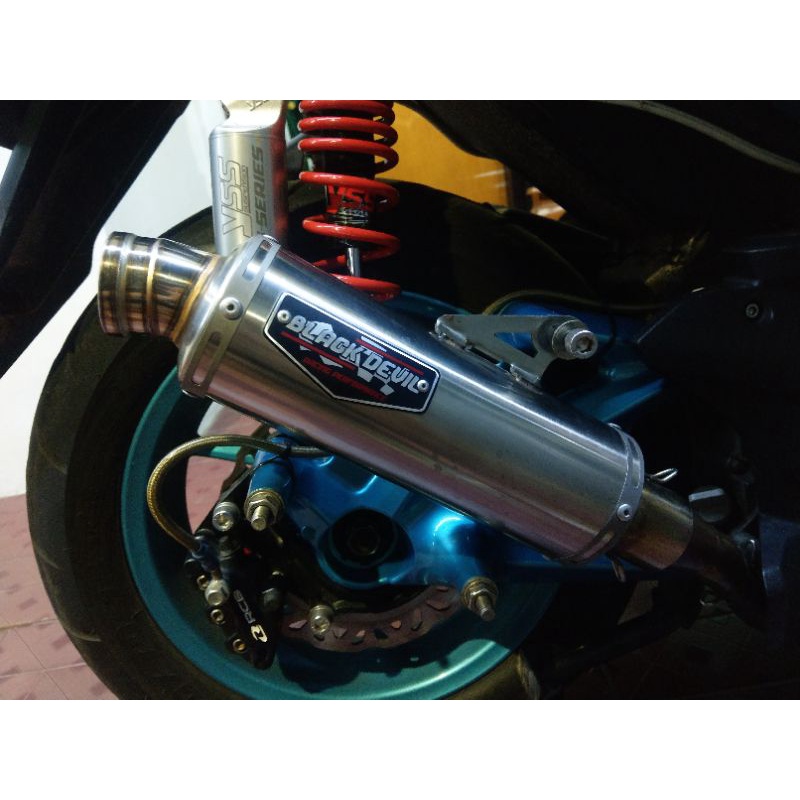 Knalpot Black Devil R2 Seca Aerox 155