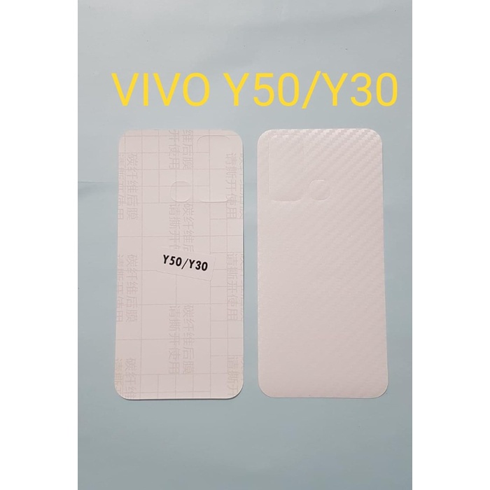 SKIN CARBON VIVO Y50 Y30 ~ ANTI GORES BACK VIVO 30 Y50 ~ HP
