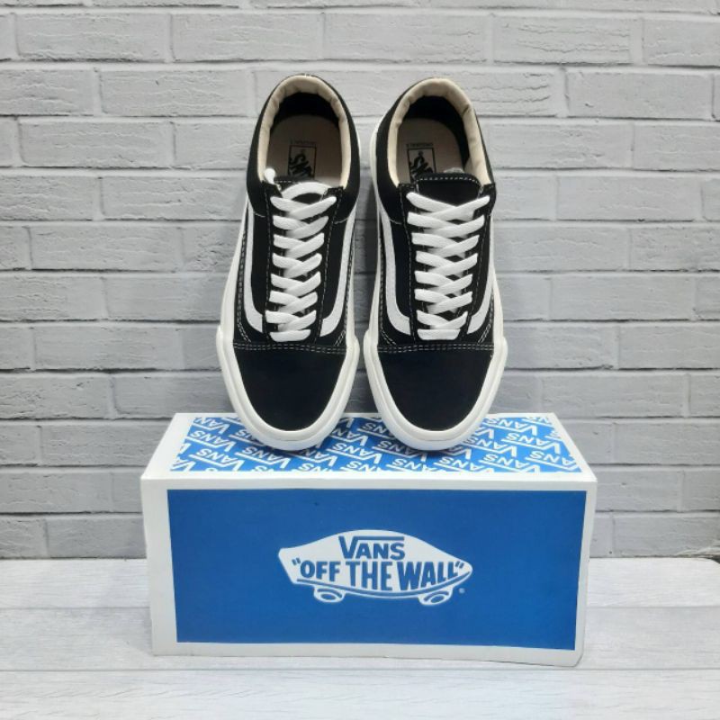 sepatu vans original old skool og black white sepatu casual sepatu laki laki